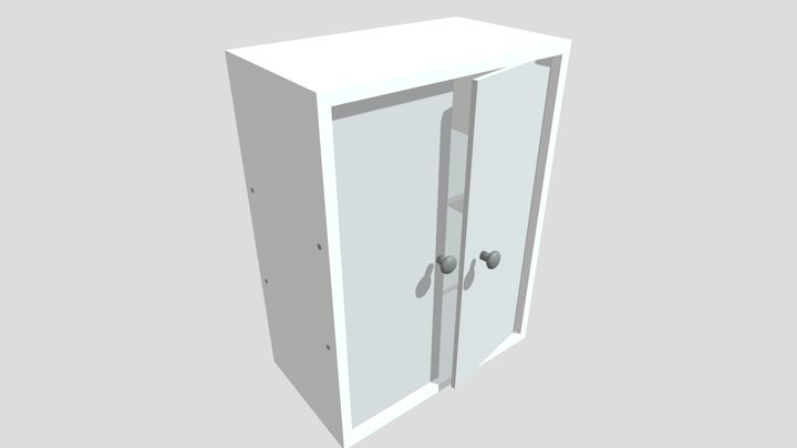 2 Door Cabinet 3D Model