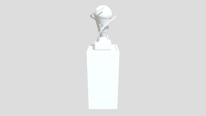 Cricket Trophy 3D Model