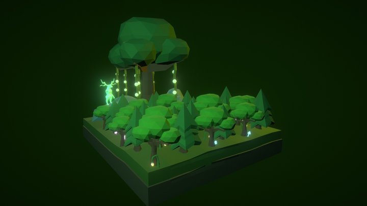 Mystic forest 3D Model