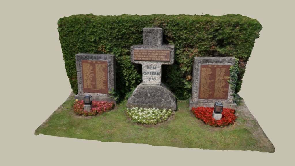 Purkersdorf Kriegerdenkmal WW2 — Sketchfab embed 3D viewer