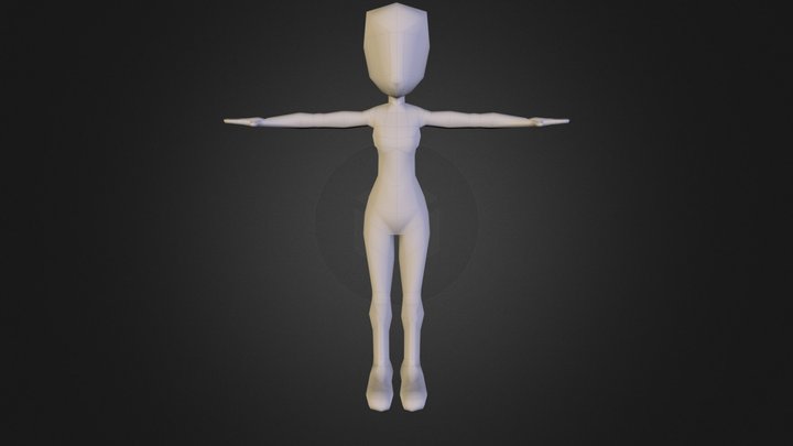 Destiny Saga Female Teen Base 3D Model