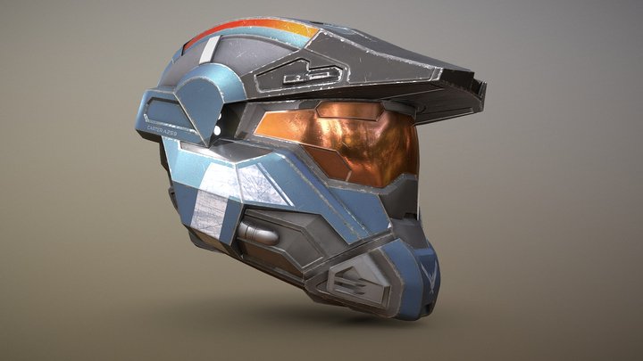 Halo Reach "CARTER" Helmet 3D Model