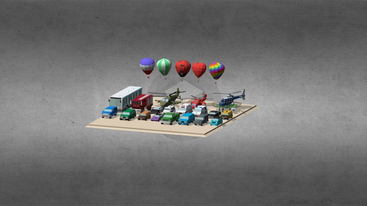 Low poly Transport 3D Model