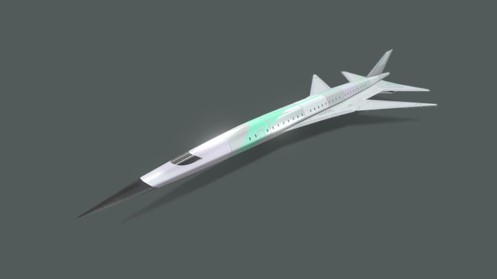 Spaceship-Concorde 3D Model
