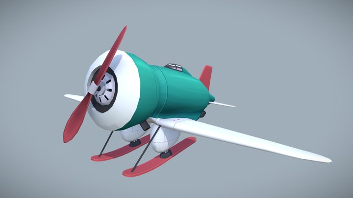Flying Circus - Stylised Airplane 3D Model