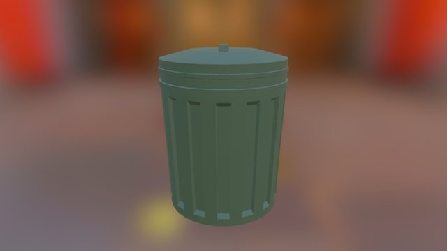 Trash Can 3D Model