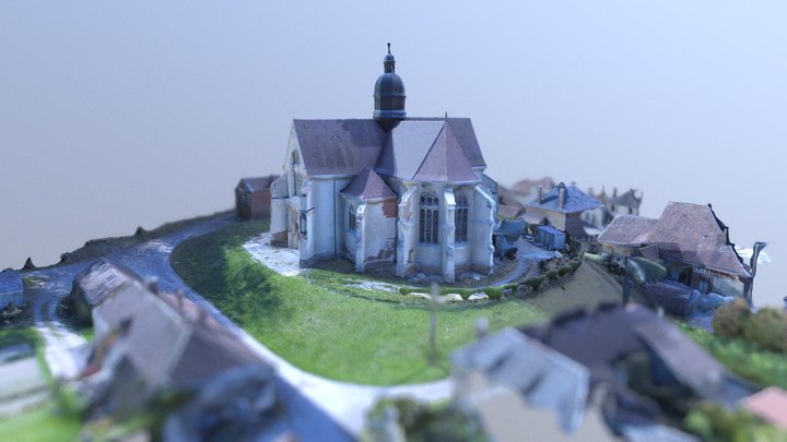 Eglise St Phal Simplified 3d Mesh 3D Model