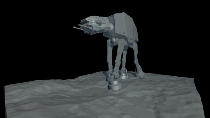 AT-AT imperial Walker (WIP) 3D Model