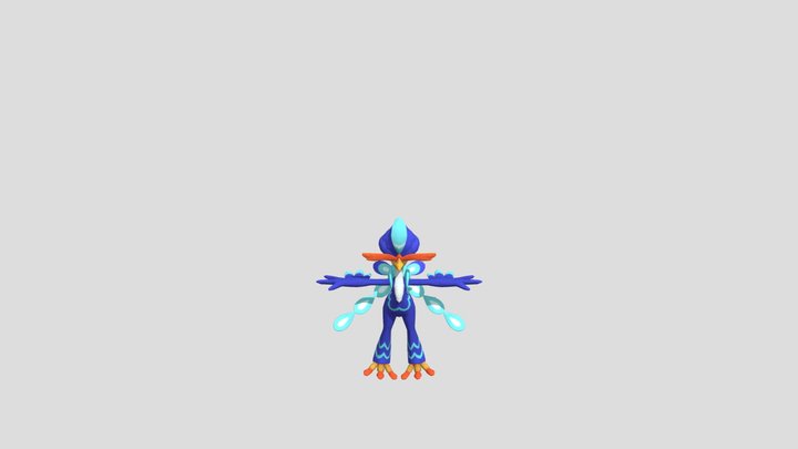- Pokemon (9th Generation) - #0914 Quaquaval 3D Model