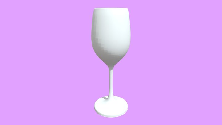 Glass of wine 3D Model