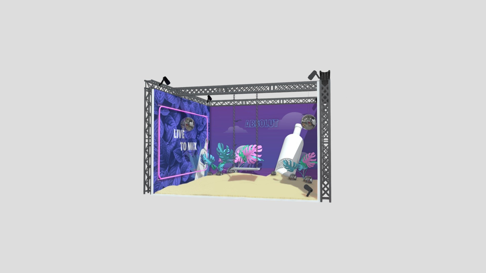 Absolut Booth - 3D model by SPRNVA (@jual) [ff51dcc] - Sketchfab