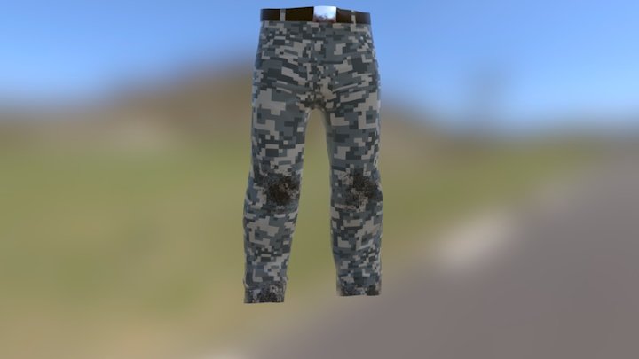 Army UCP pants 3D Model