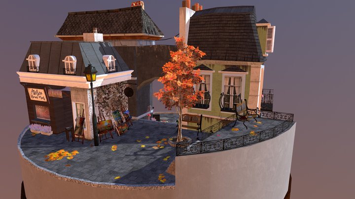 CityScene_Annecy 3D Model