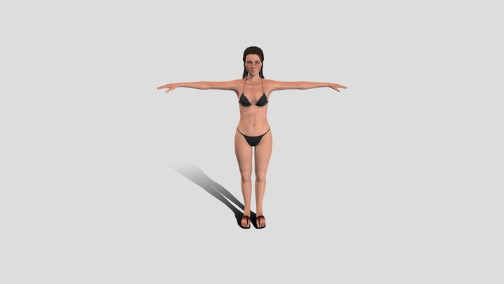 Bikini Girl 3D Model