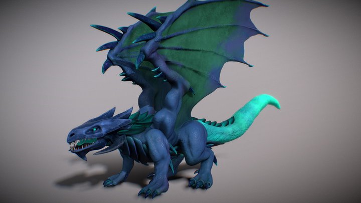 Dragon Sculpt + Paint 3D Model