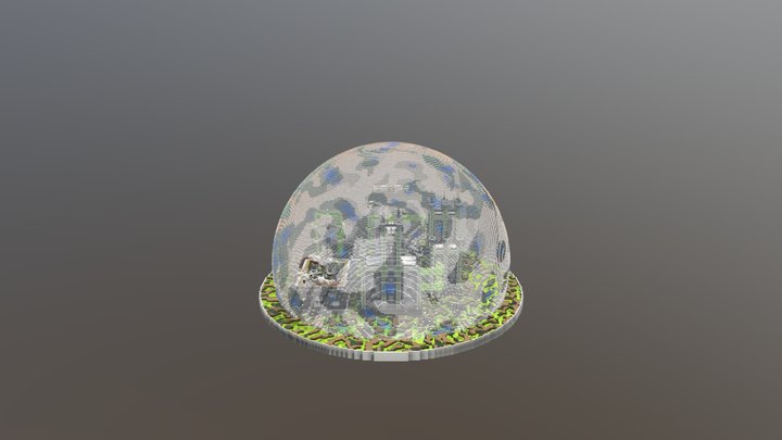 Galactic Minecraft Spawn 3D Model