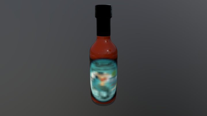 Rakel's Gourmet Hot Sauce Akua Kawaka 3D Model