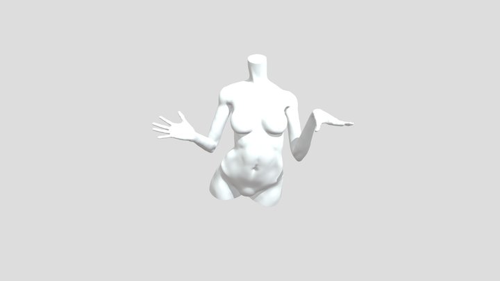woman-base-mesh 2 3D Model