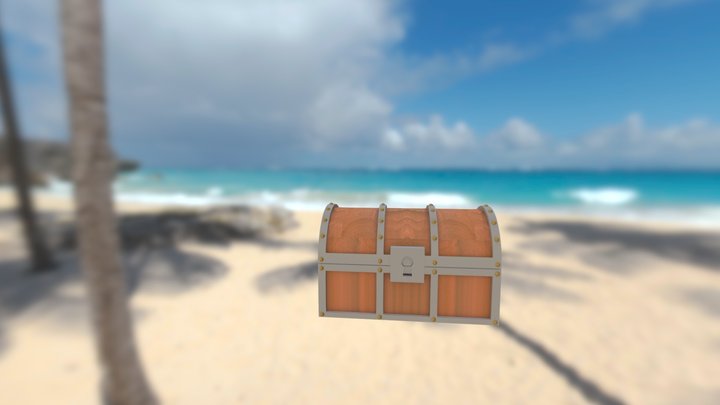 Treasure Chest toon 3D Model