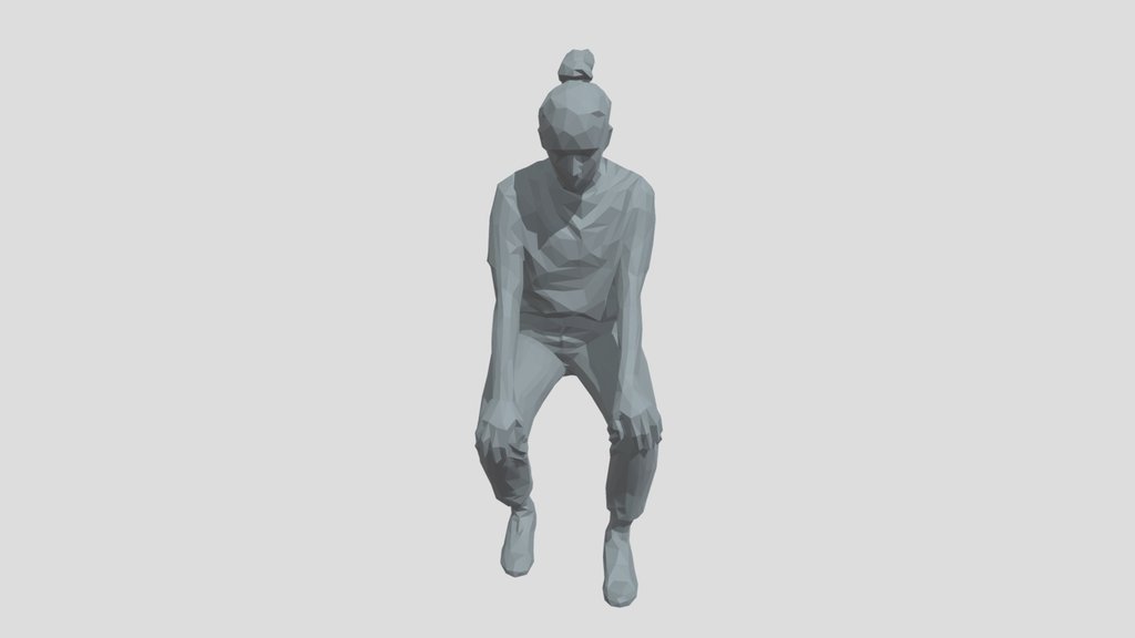 Lowpoly Female Sitting
