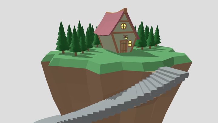 House on the hill 3D Model