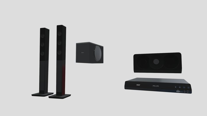 Panasonic Home Theatre Detailed 3D Model