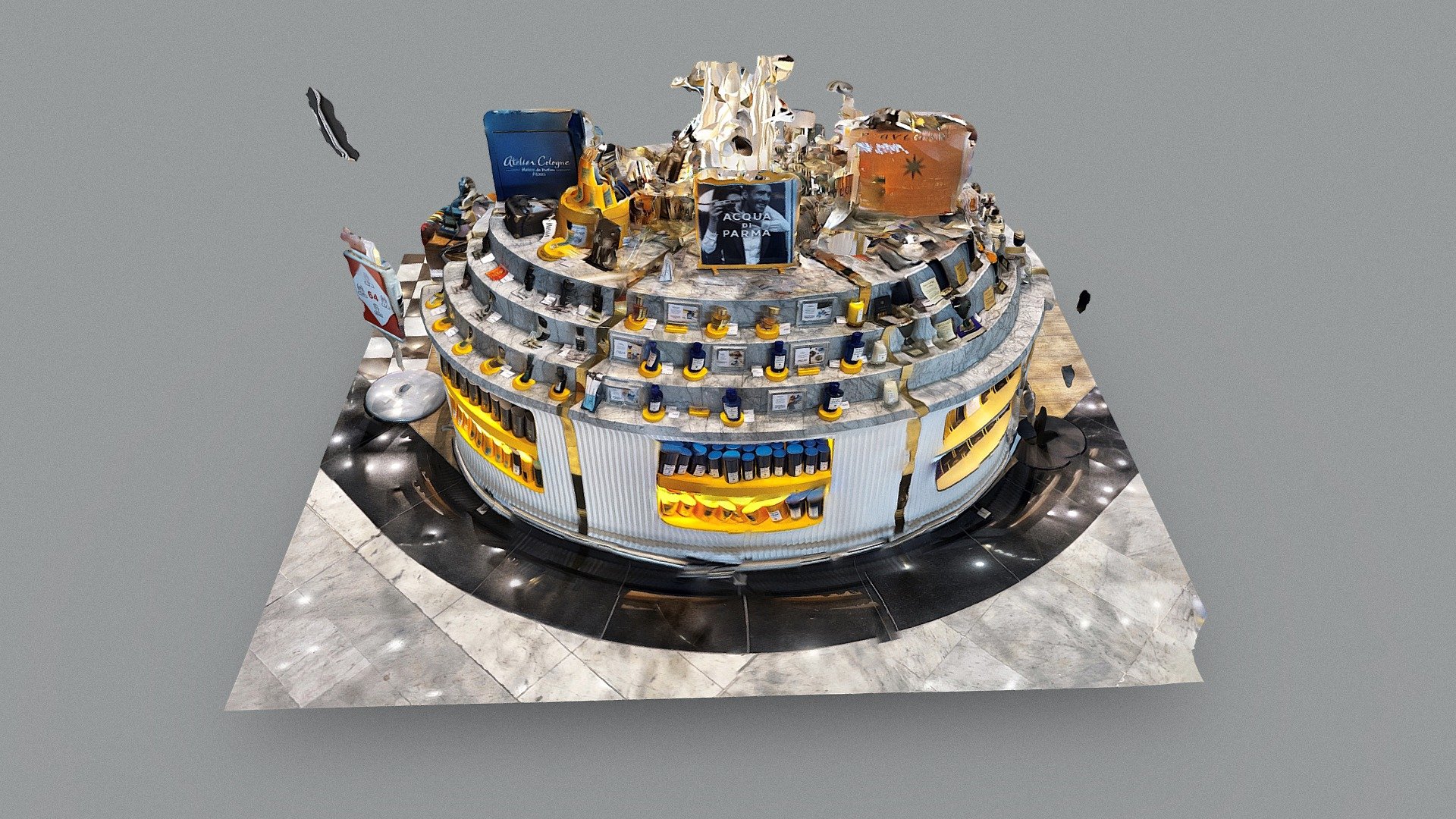 CDG Airport - Duty free display - 3D model by Emm (@edemaistre ...