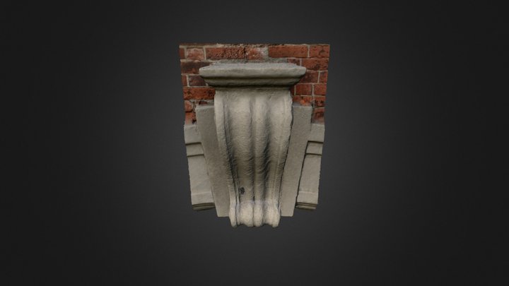Ellis Island, Hospital Administration Keystone 3D Model