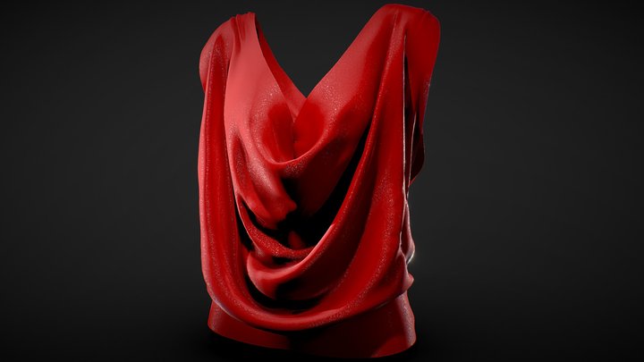 Cowl shirt 3D Model