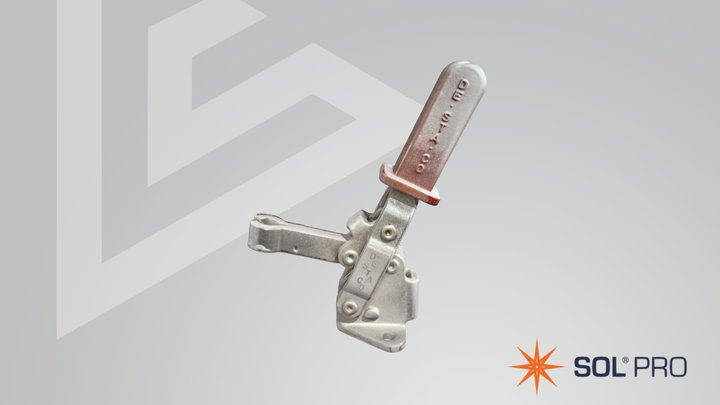 Shiny hold-down clamp - SOL PRO 3D Model