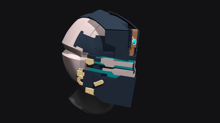 Dead Space Helmet 3D Model