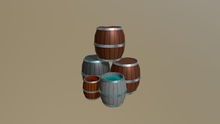 Barrels 3D Model