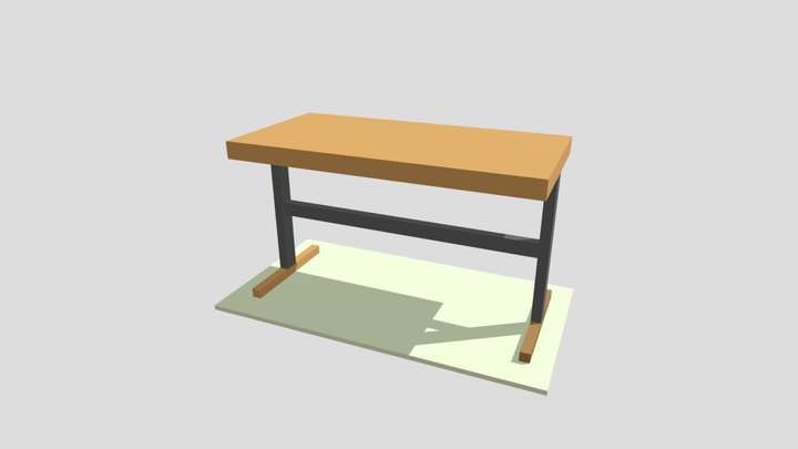 A108082029粟劭傑 系辦桌子 3D Model