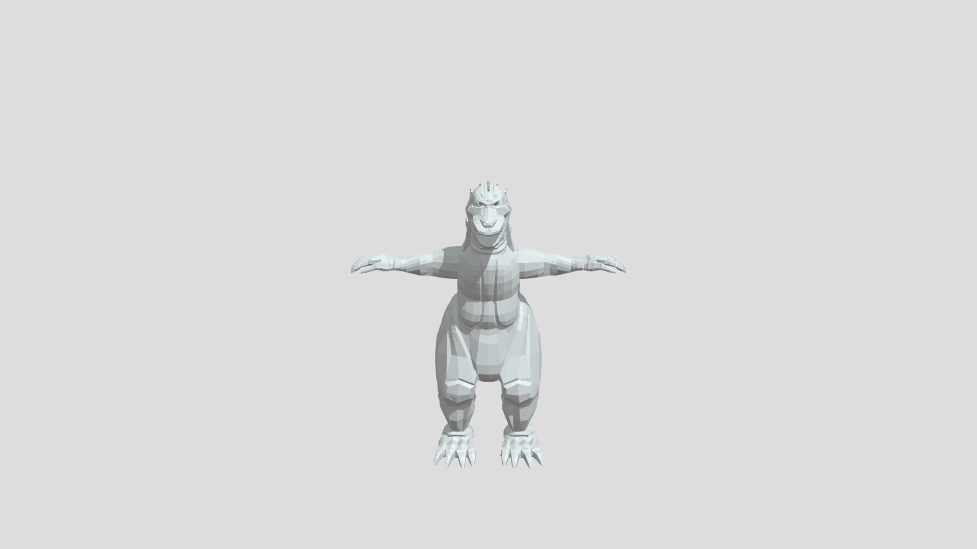 godzilla in t-pose