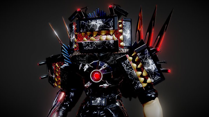 Zombie Titan TVman – Gratis 3D-model STL