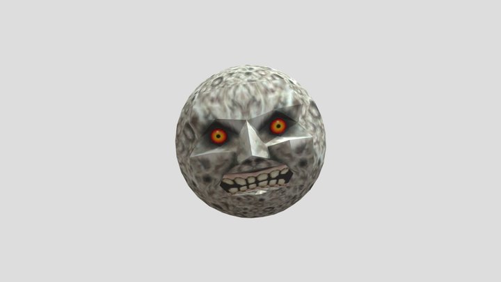 GameCube - Super Smash Bros Melee - Moon Trophy 3D Model