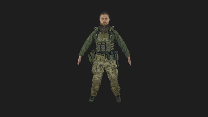 Military Men 3D Model