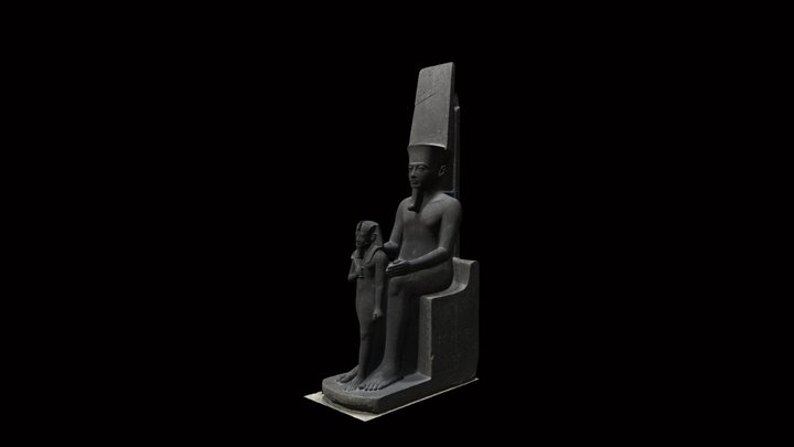 Statue of Amun and Horemheb 3D Model