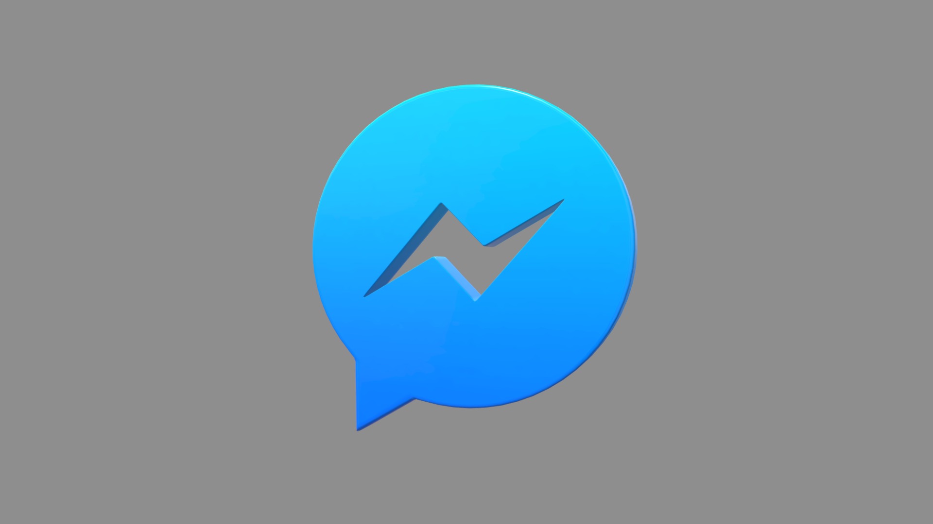 3D model Messenger Logo - This is a 3D model of the Messenger Logo. The 3D model is about icon.