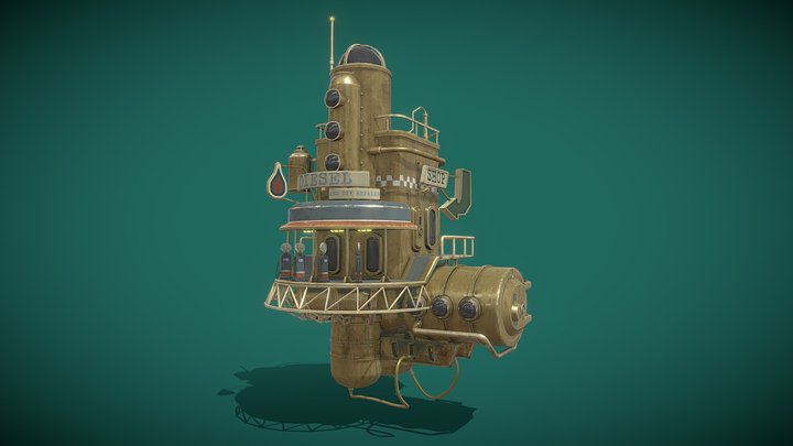 Underwater station Concept by Gediminas Einikis 3D Model