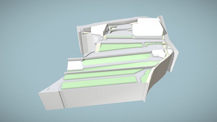 Villa BAGATELLE - Esquisse Topographie 3D Model
