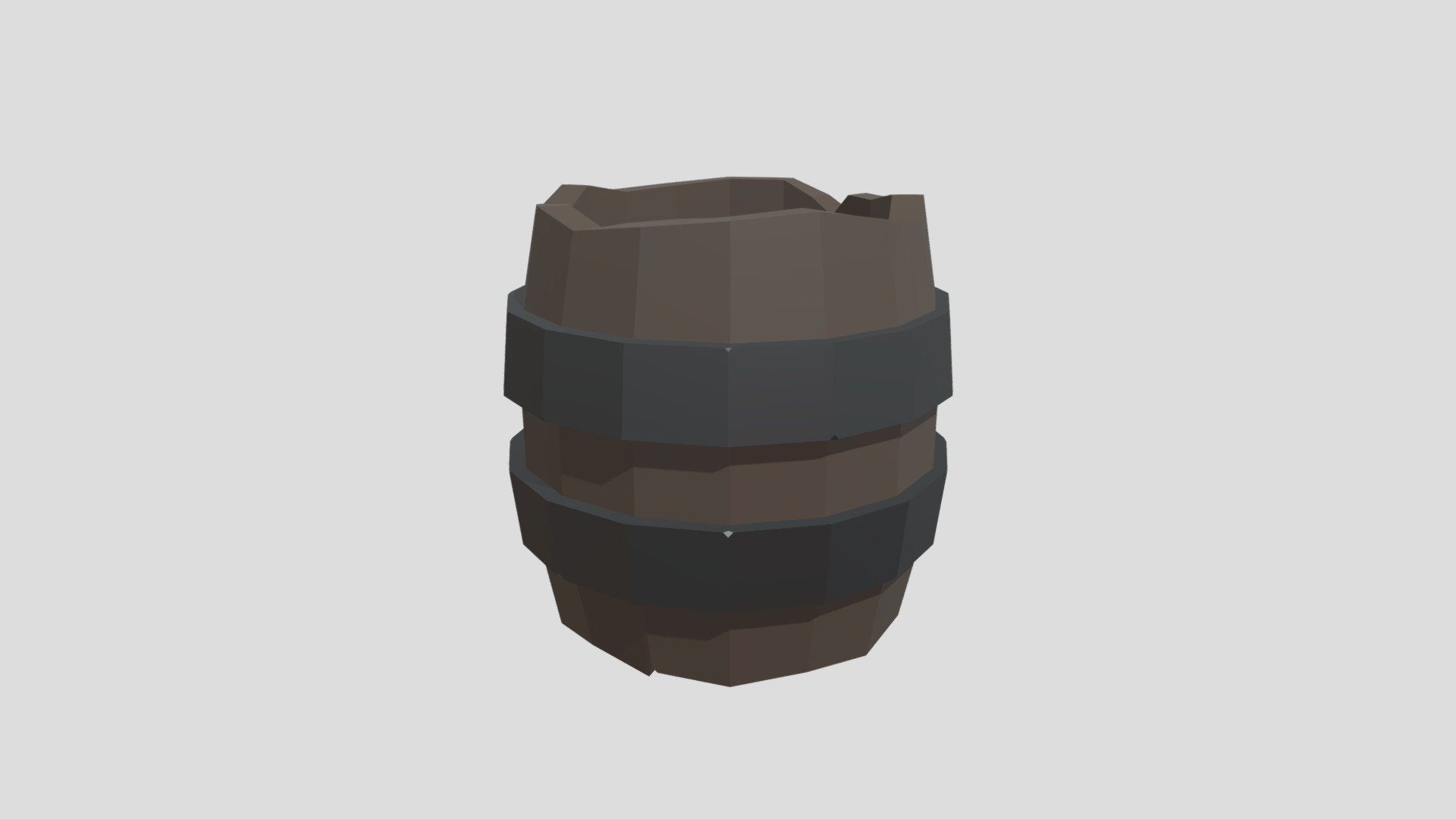 Low Poly Barrel