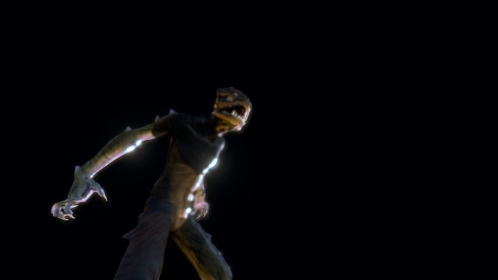 Fish Man Pared 3D Model