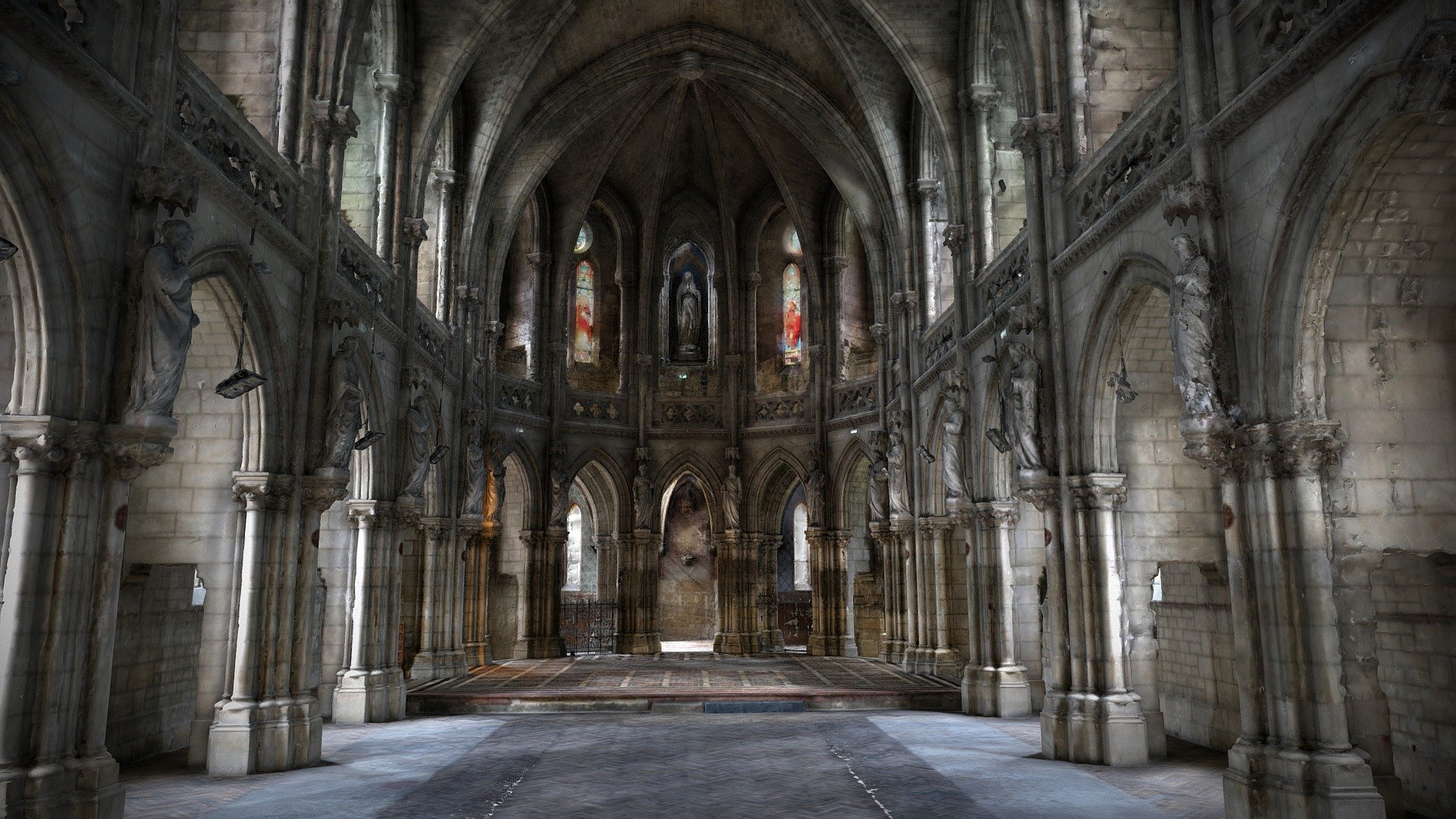 Chapelle du Crous - vue intérieure - 3D model by Matthieu Lecouvey ...