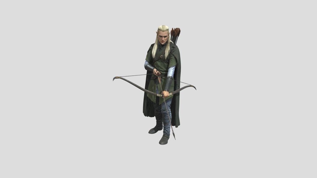 Elven Archer in the Forest