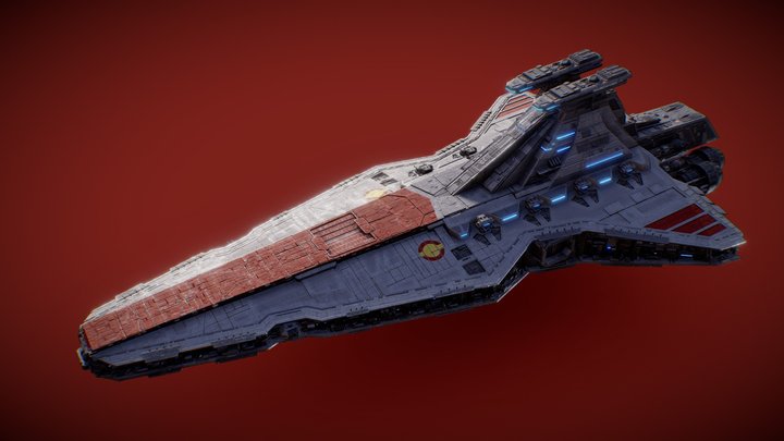 Venator Class Star Destroyer 3D Model
