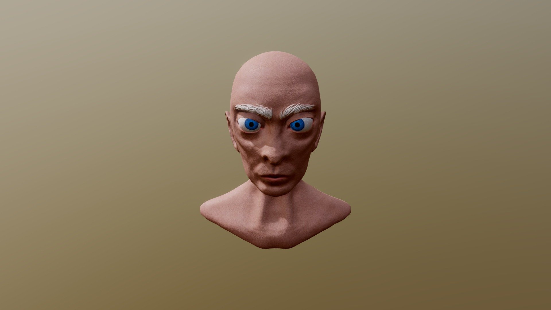 Old Man Bust