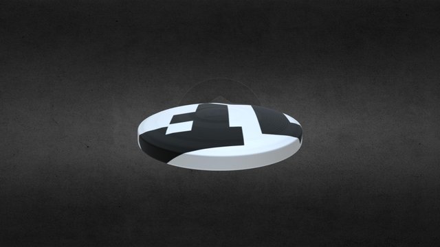 Frisbee weiß 2 3D Model