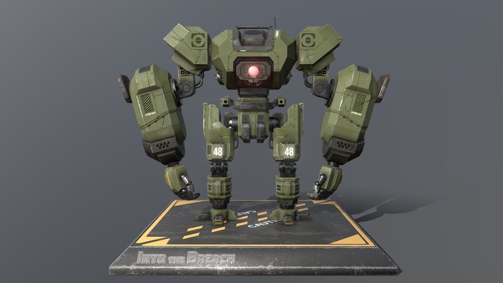 Combat Mech - Into The Breach 3D Model