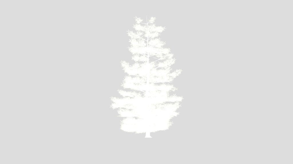 Evergreen Tree Alpha Plane 1